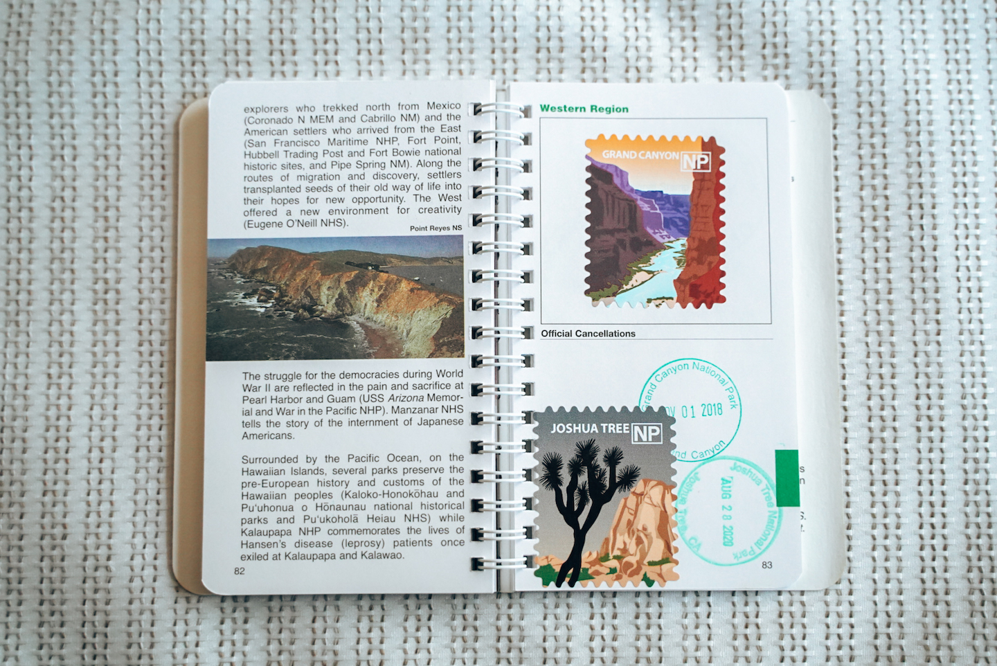 National Park Passport Book & Stamps