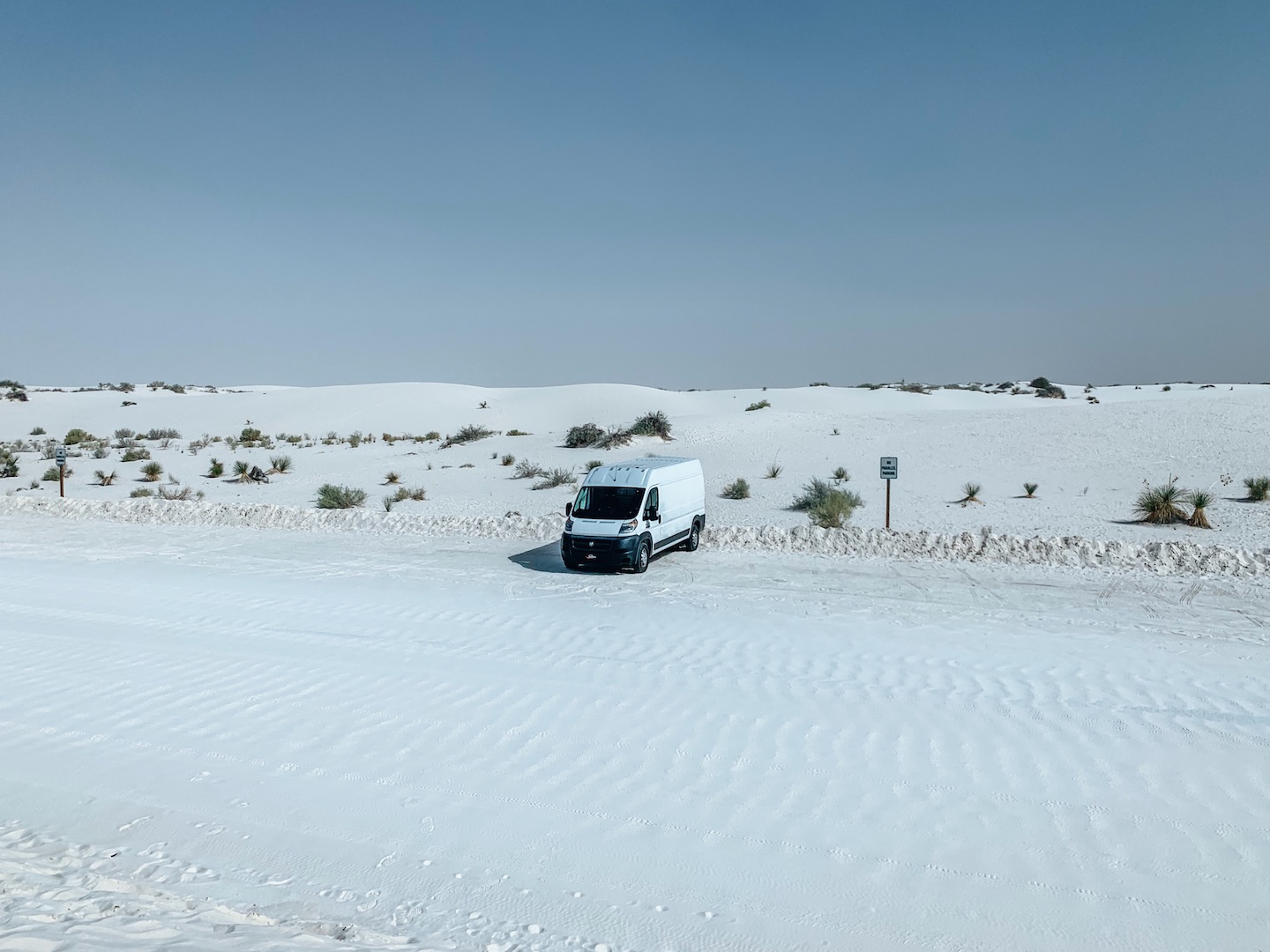 Parking in White Sands National Park