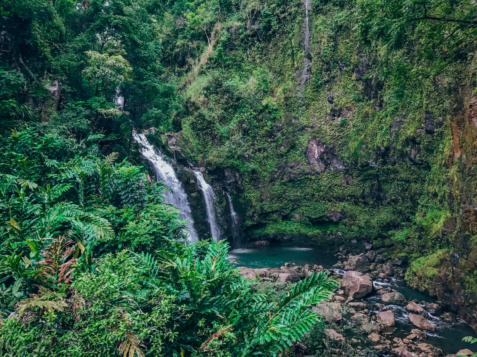 Upper Waikana Falls (Three Bears) – Road to Hana, Maui Hawai’i