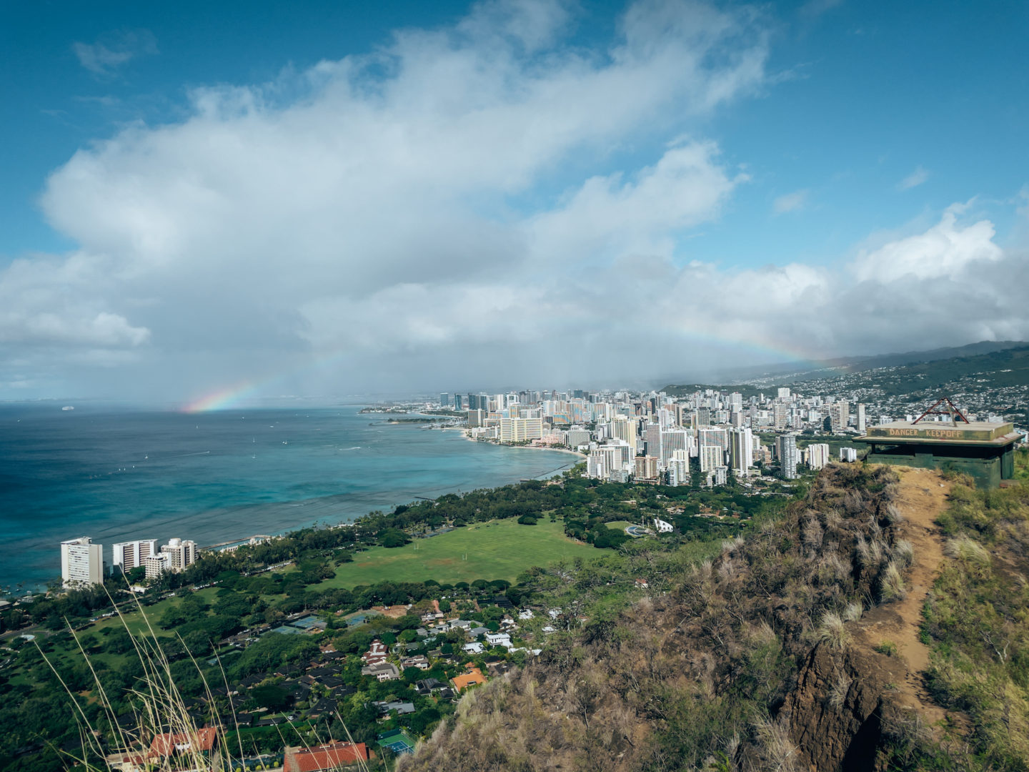 View of Waikiki from Diamond Head - Waikiki, Oahu Hawai'i