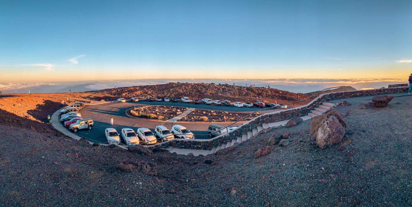 Parking lot at Haleakalā National Park Summit - Kula, Maui Hawa'ii
