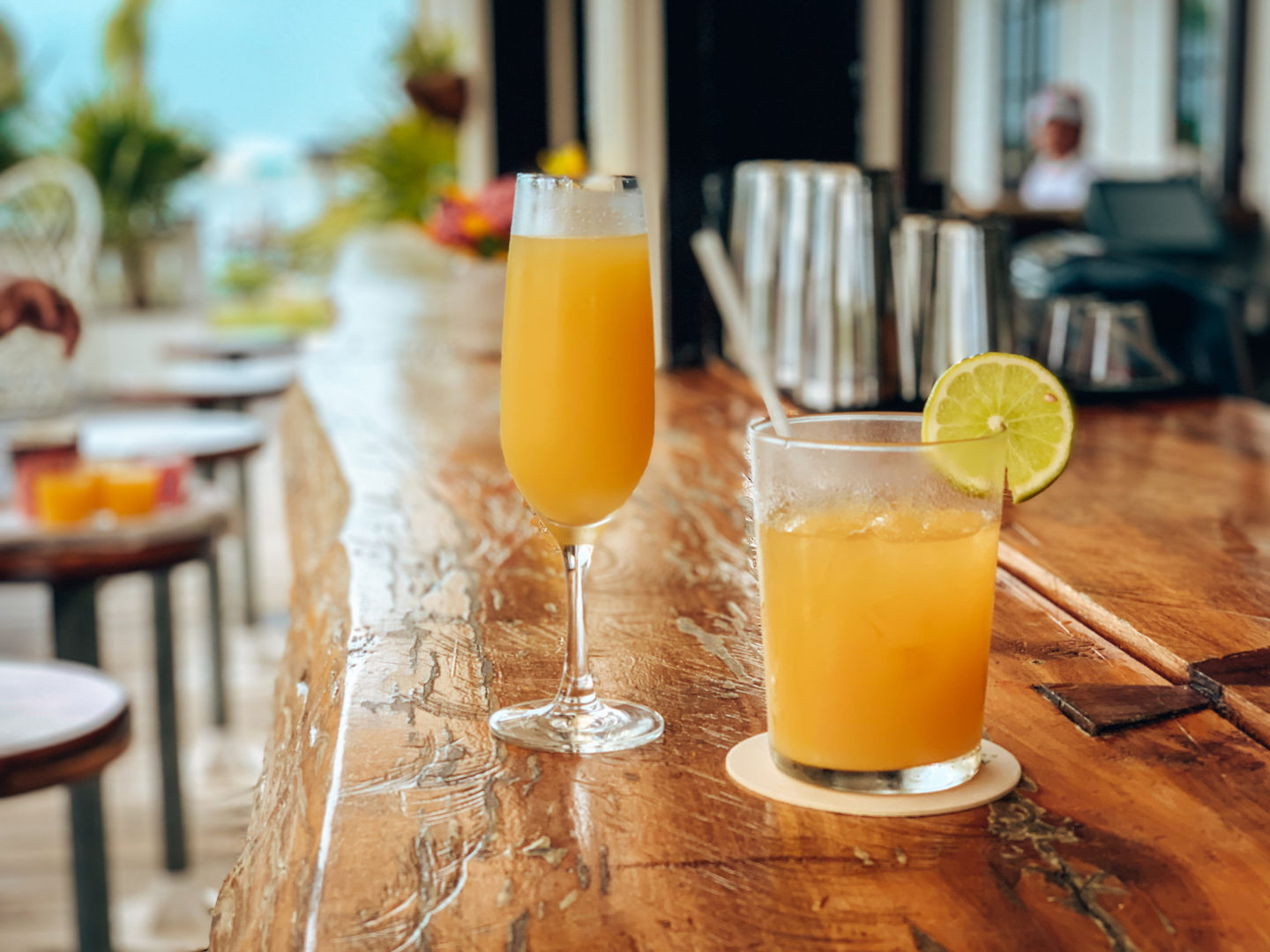 Cocktails at Shaken - Mahogany Bay, Belize