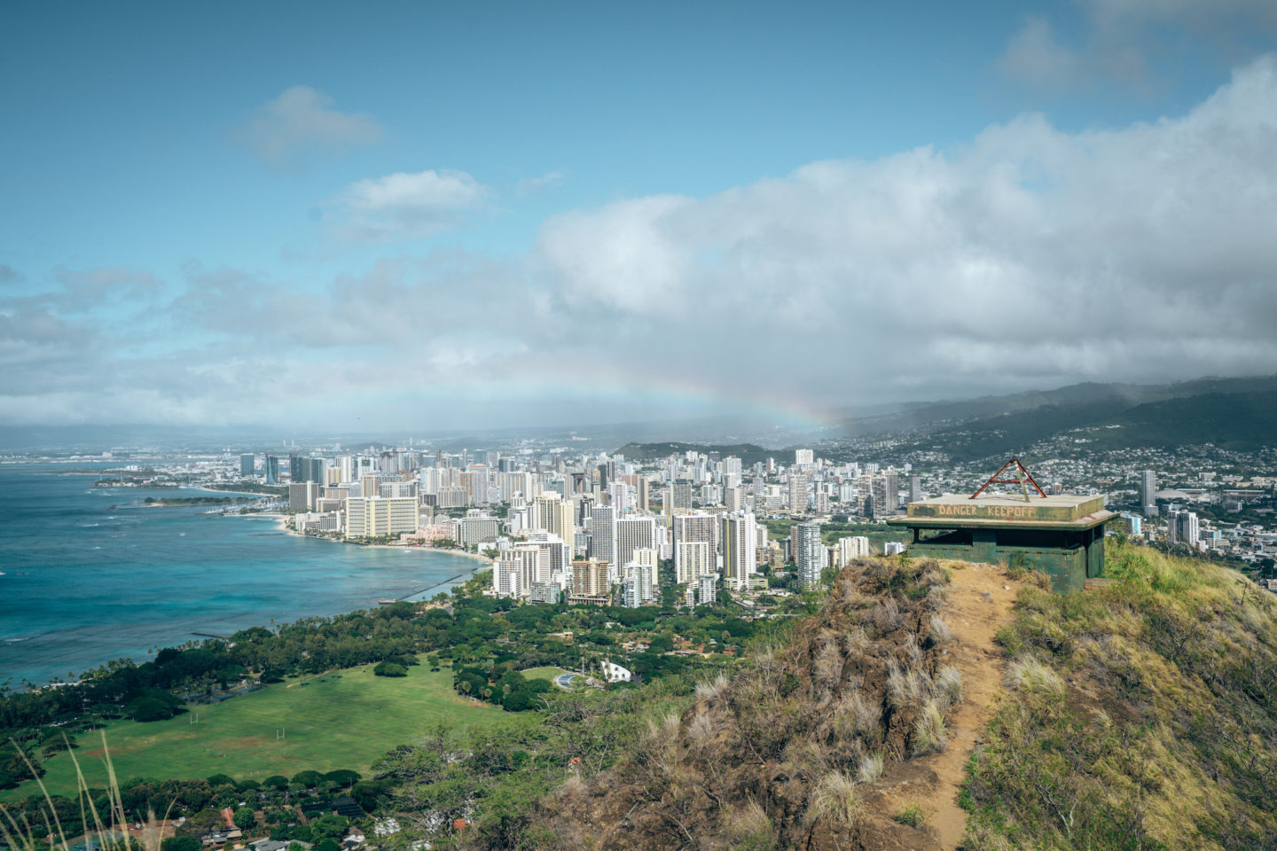 View of Waikiki from Diamond Head - Oahu Hawai'i