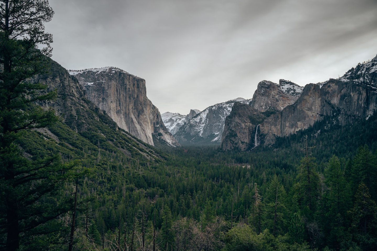 View of Tunnel View from Artist Point Trail - Yosemite National Park