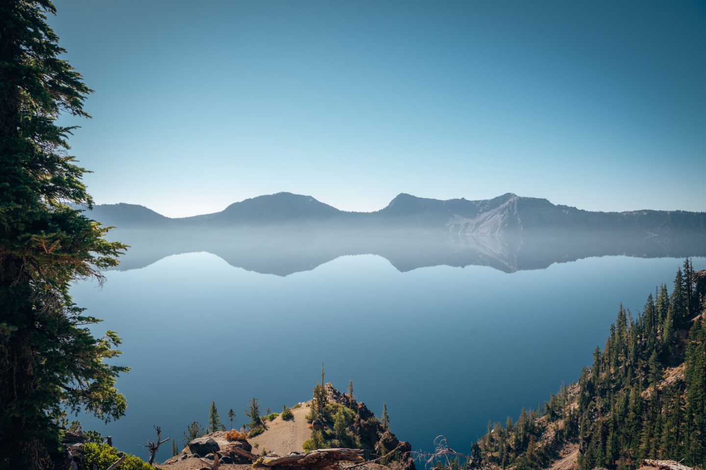 View of Crater Lake National Park - Oregon