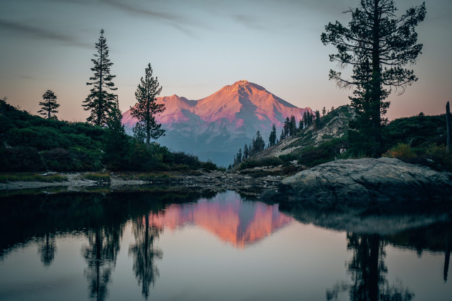 View of Mount Shasta - California