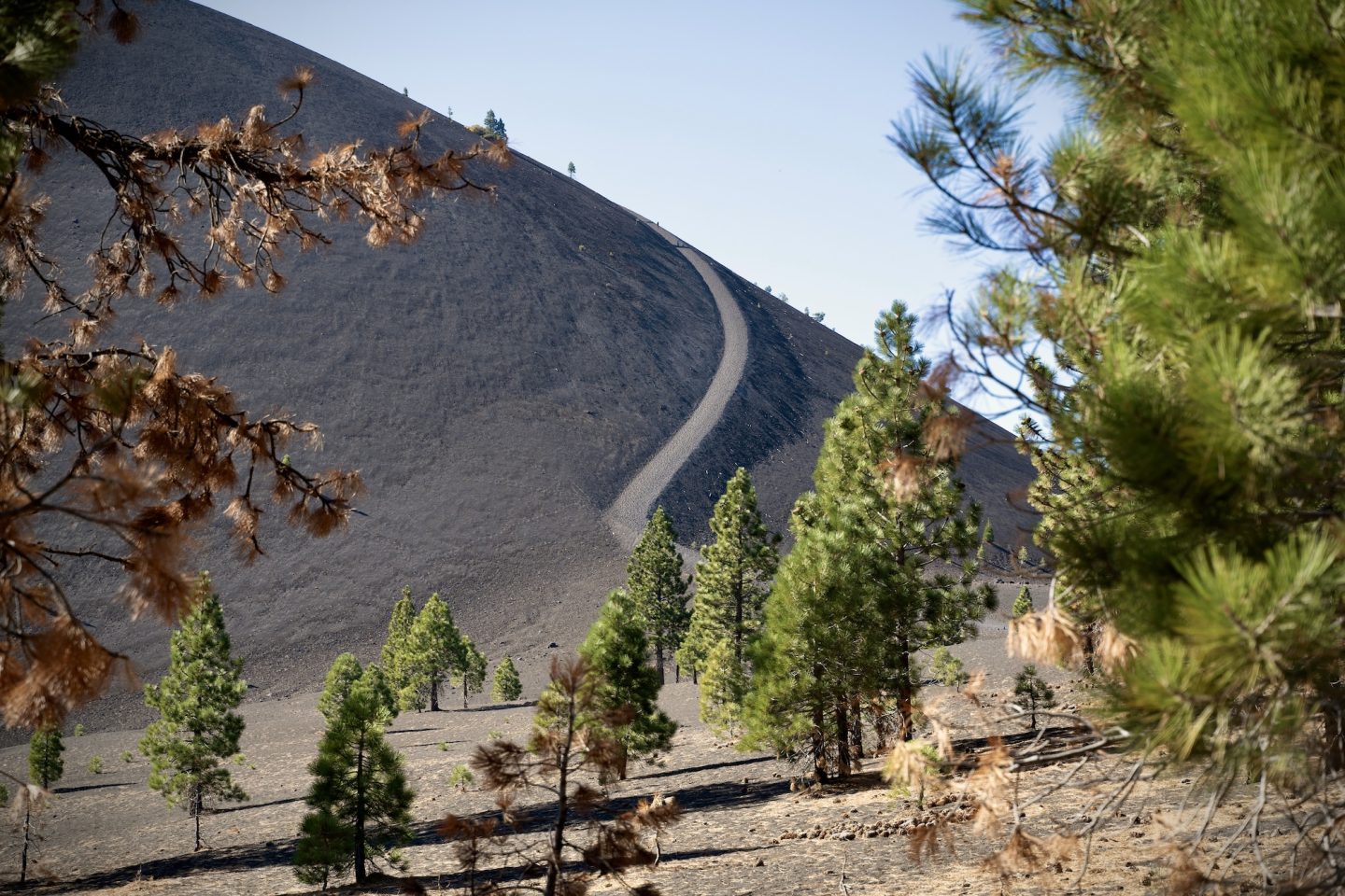 Steep trail up the frontside of Cinder Cone - Lassen Volcanic National Park