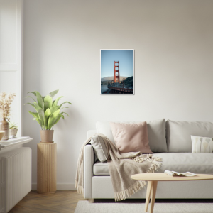 Golden Gate Bridge Framed Print Mockup 2 - Smilkos Lens