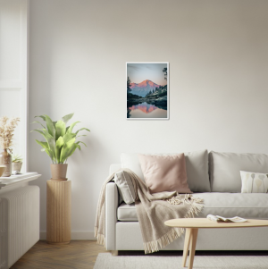 Mount Shasta Framed Print Mockup - Smilkos Lens