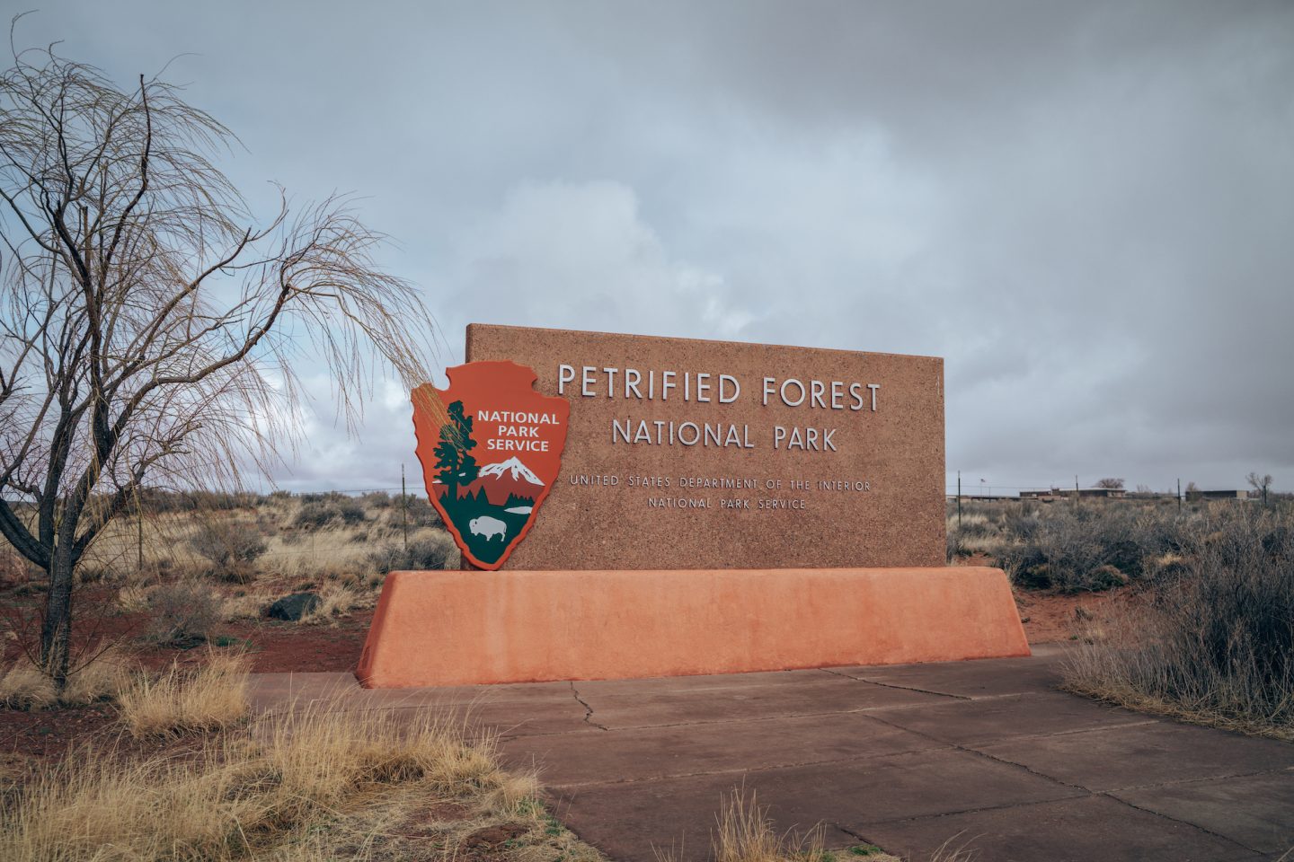 Entrance of Petrified Forest National Park
