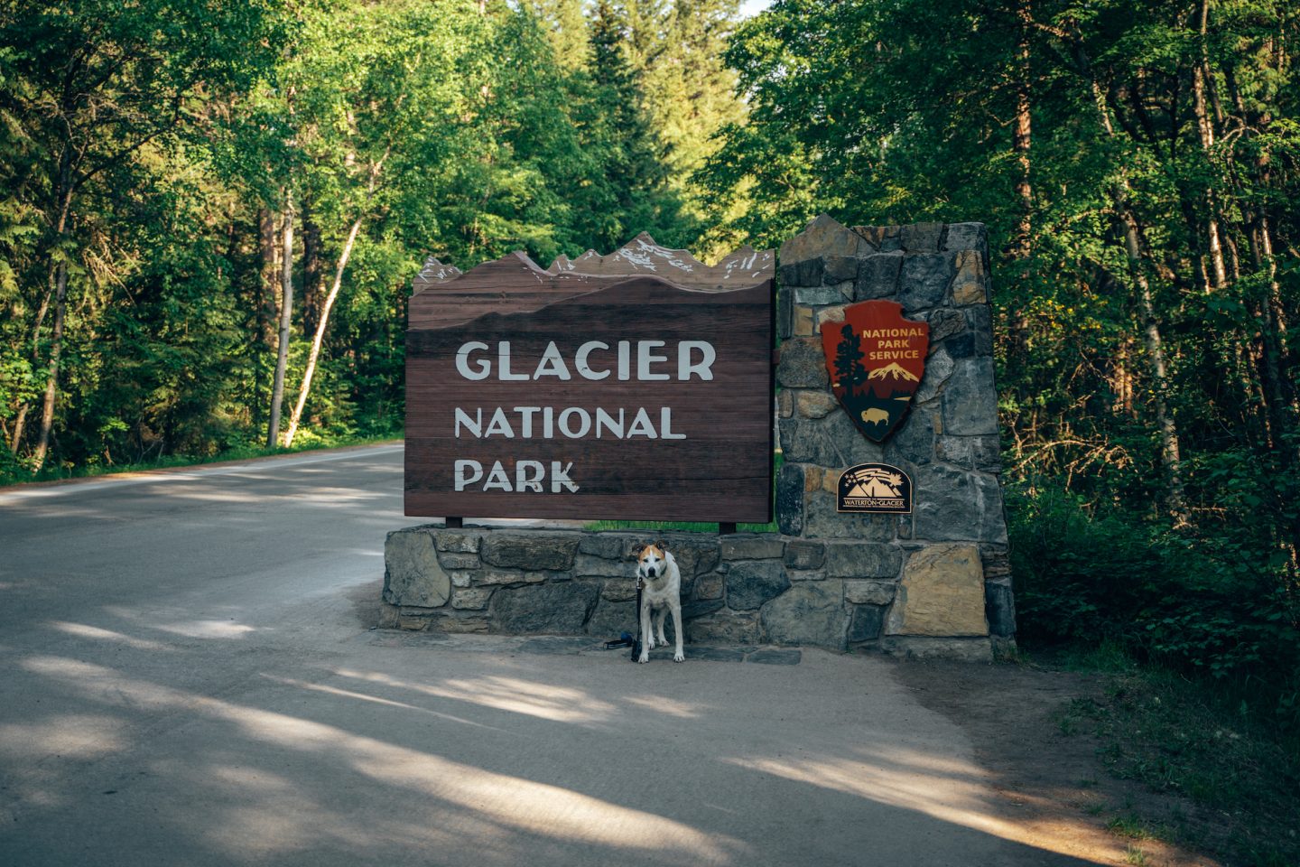West Glacier Entrance - Glacier National Park in Montana