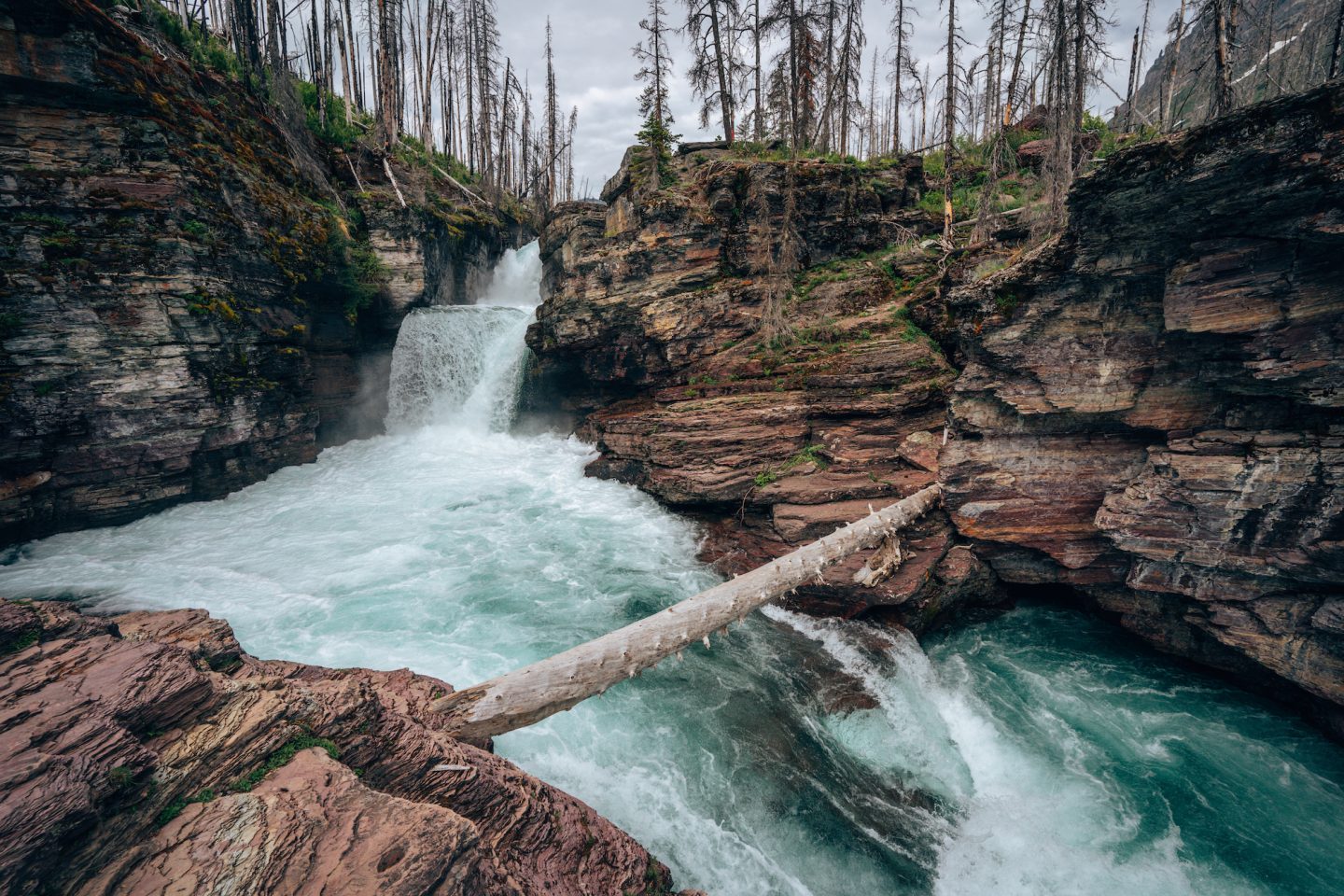 Ultimate Guide to Glacier National Park in Montana - St. Mary Falls