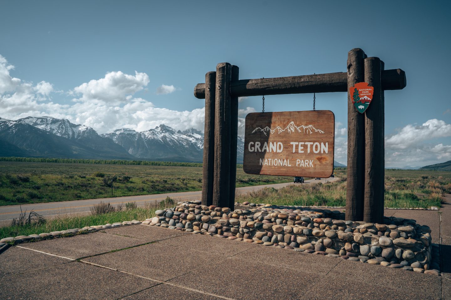 Grand Teton National Park Sign - Grand Teton National Park, Wyoming