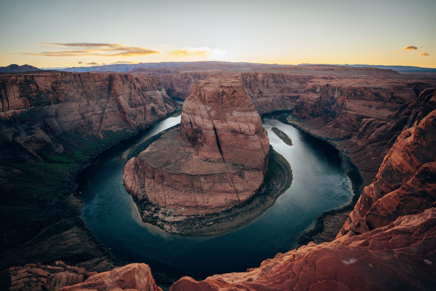 Best time of day to see Horseshoe Bend