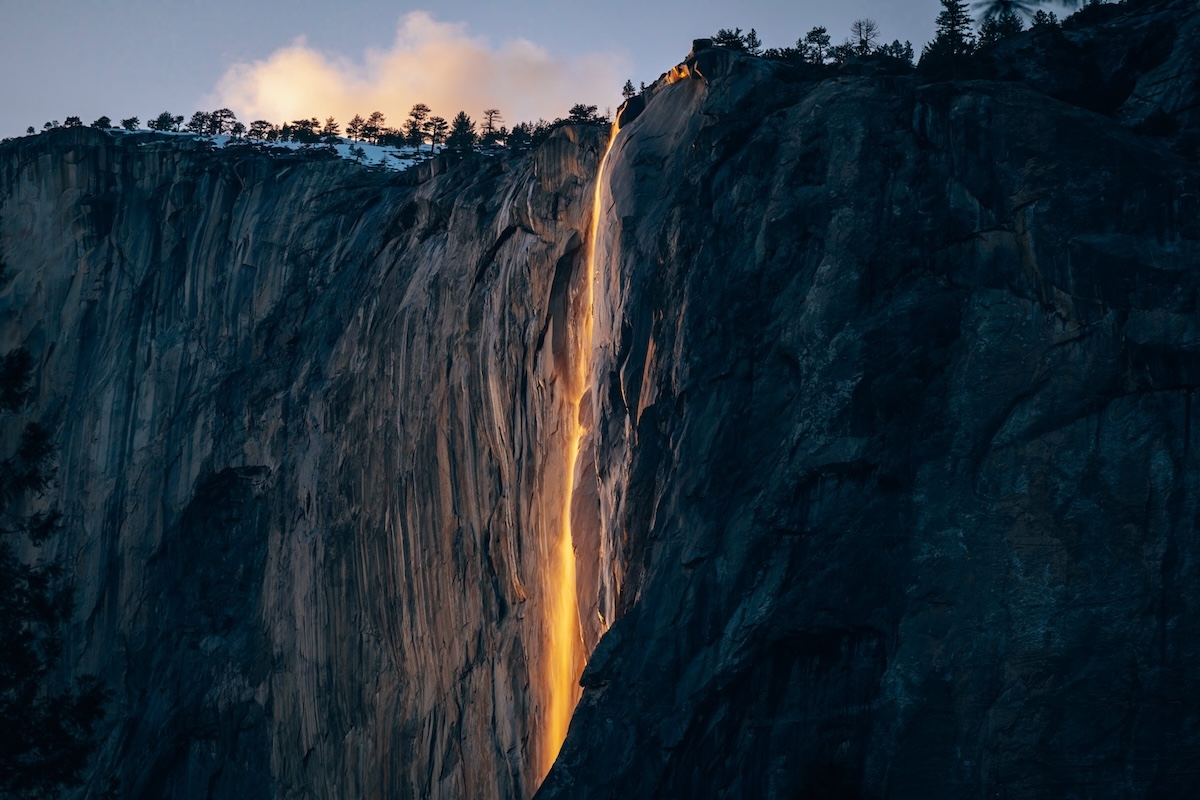 Yosemite Firefall 'Burning'