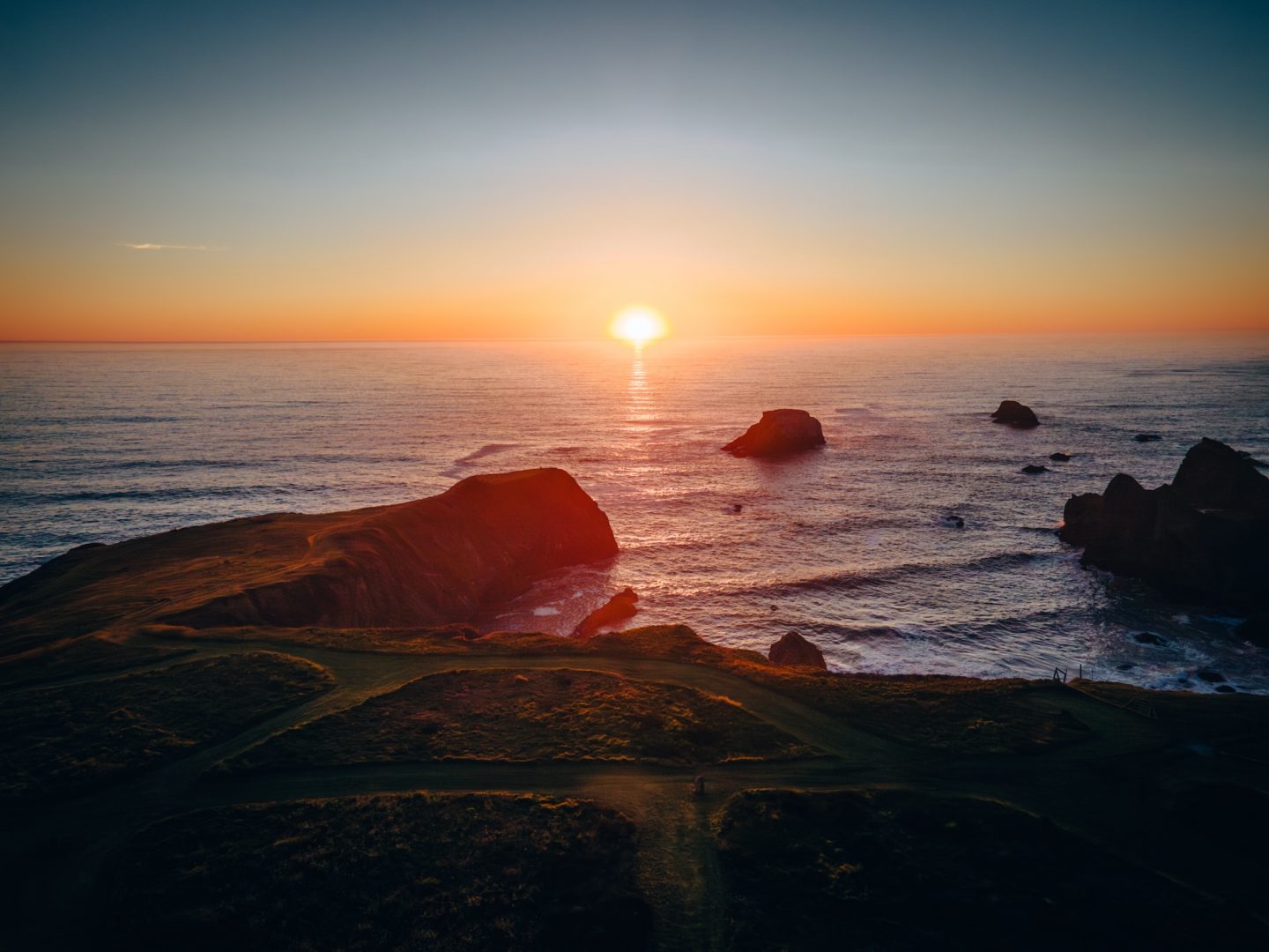 Sunset at The Inn at Newport Ranch - Fort Bragg, California