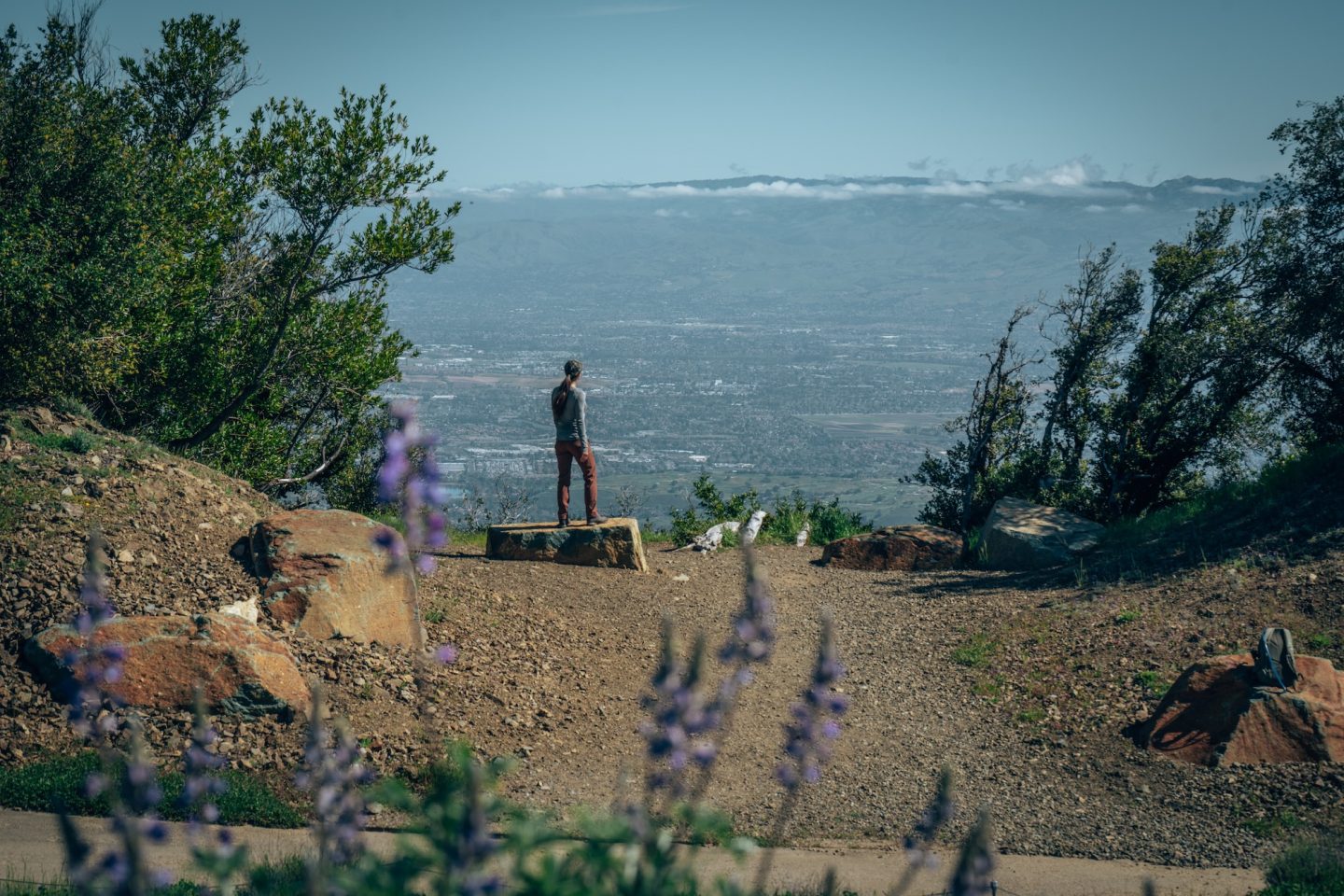 Views from Mount Umunhum summit - Santa Cruz Mountains, California