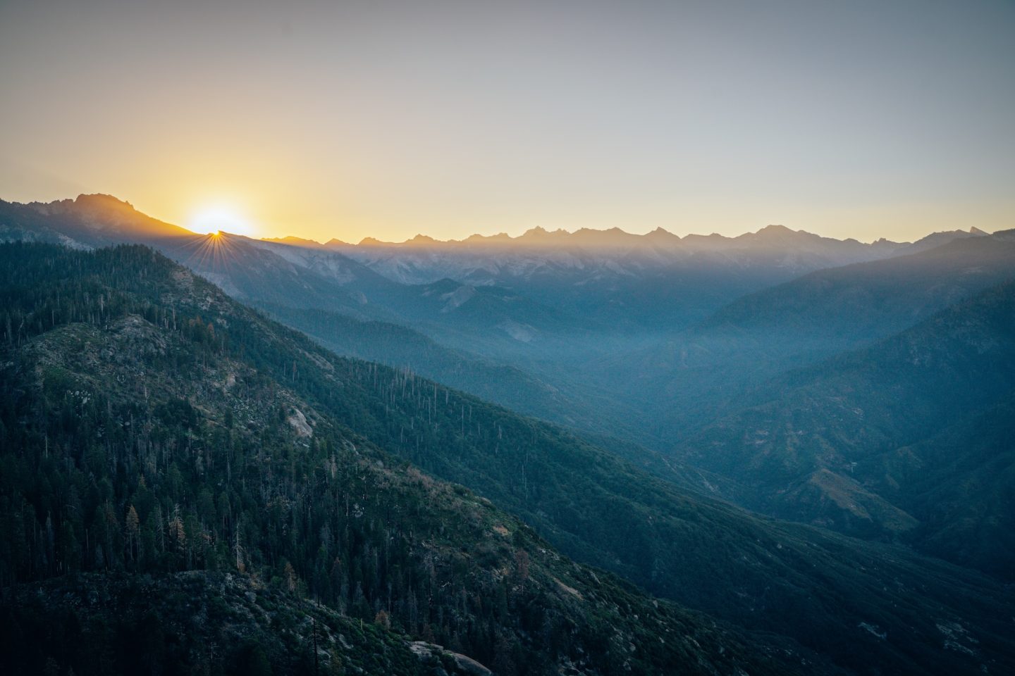 Sunrise at Moro Rock - Sequoia National Park