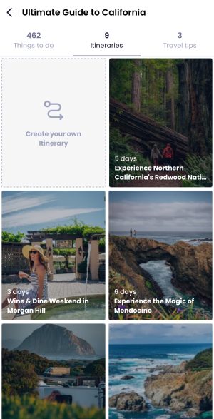 California Itineraries - Smilkos Lens - Rexby