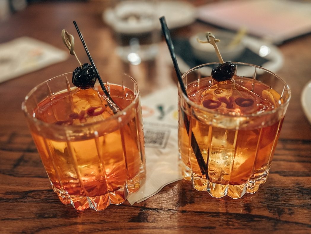 Old Fashioneds at Oyo restaurant in Pleasanton Tri-Valley California
