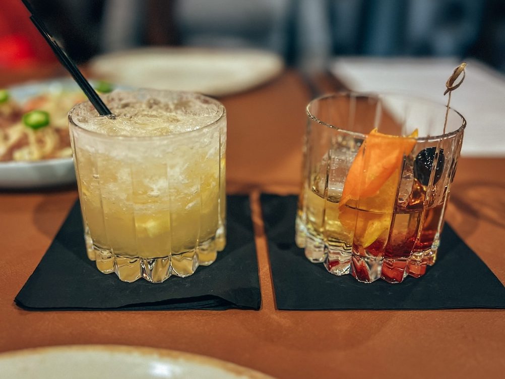 Craft cocktails at Posada Alta Cocina in Livermore California