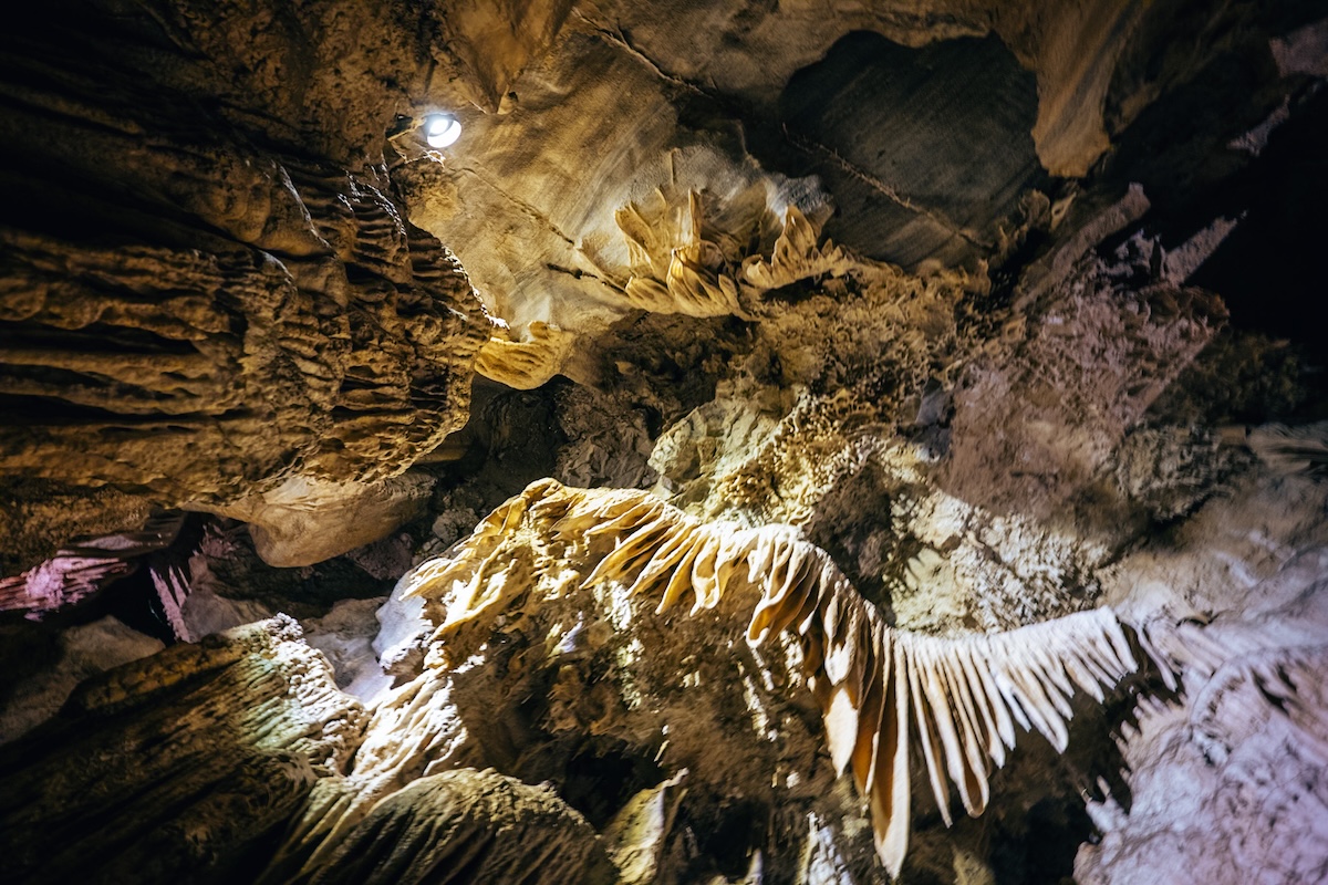 Formations inside Crystal Cave