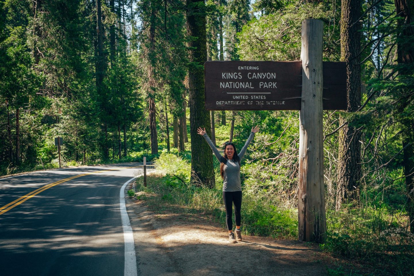 Entering Kings Canyon National Park Sign Entering Kings Canyon National Park Sign