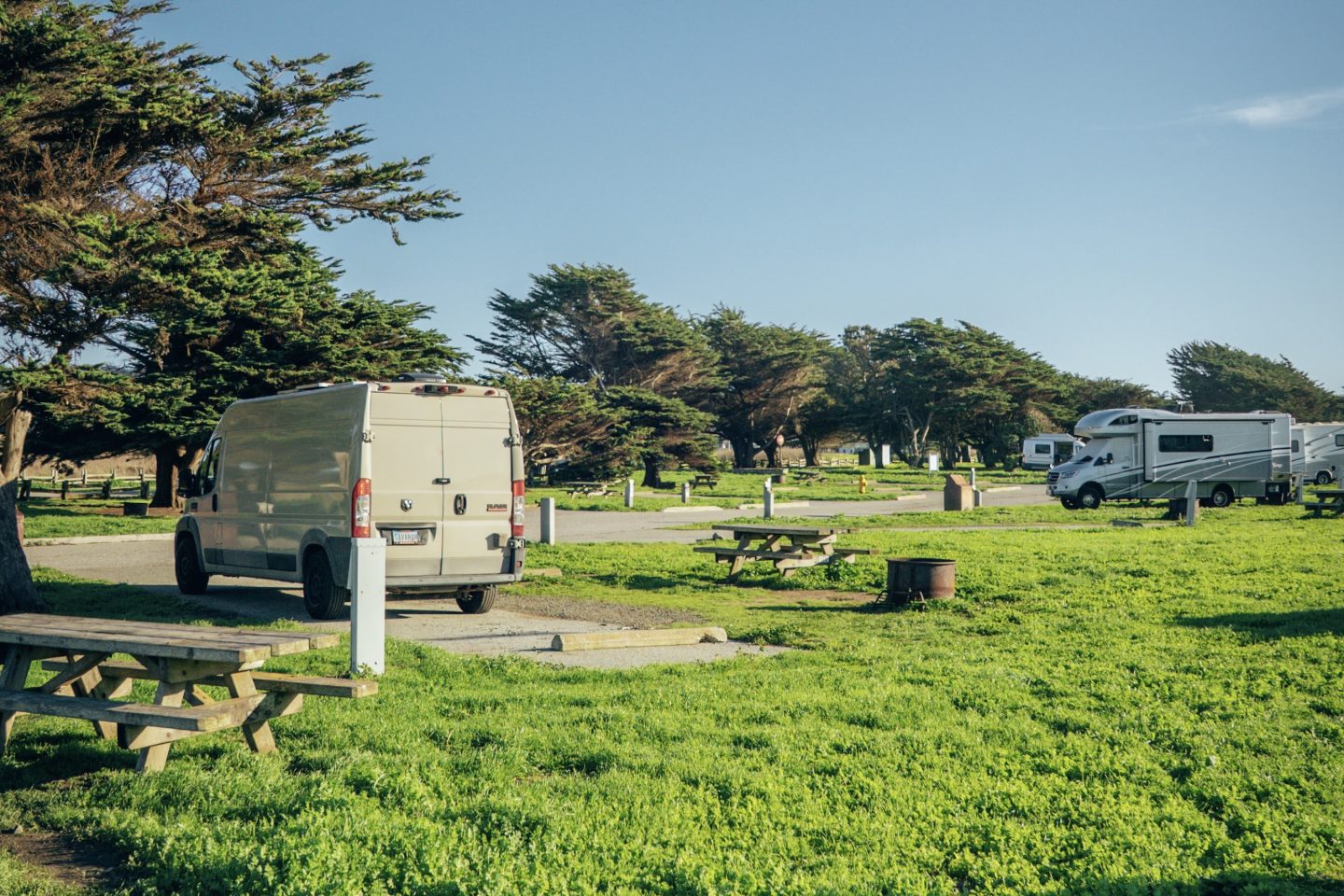 Francis Beach Campground - Half Moon Bay State Beach, California
