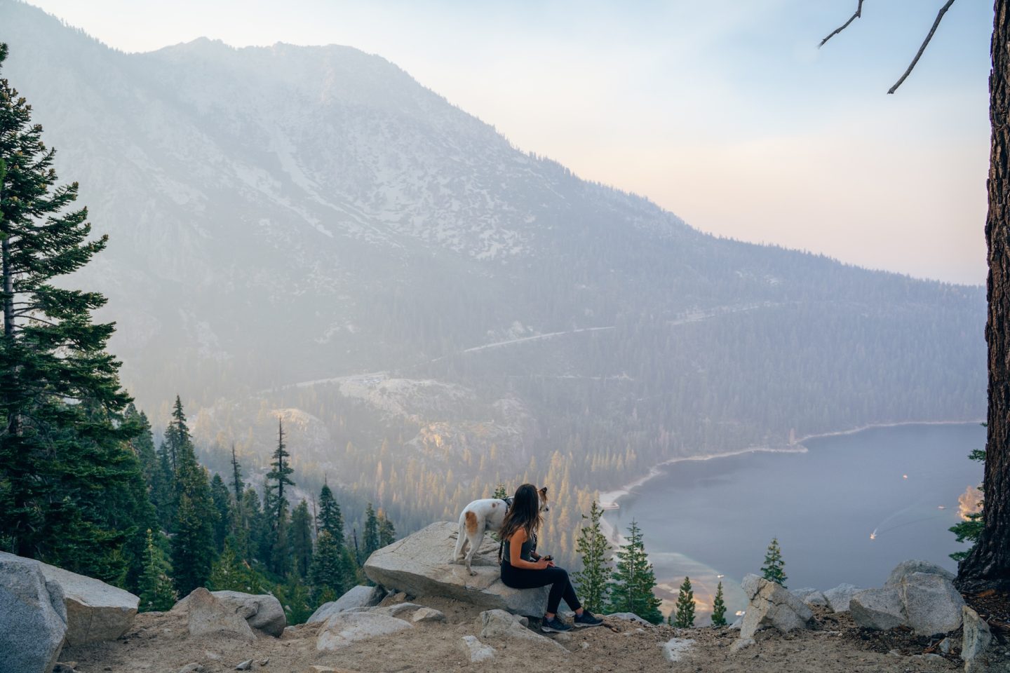 View of Emerald Bay from Maggie's Peak Trail