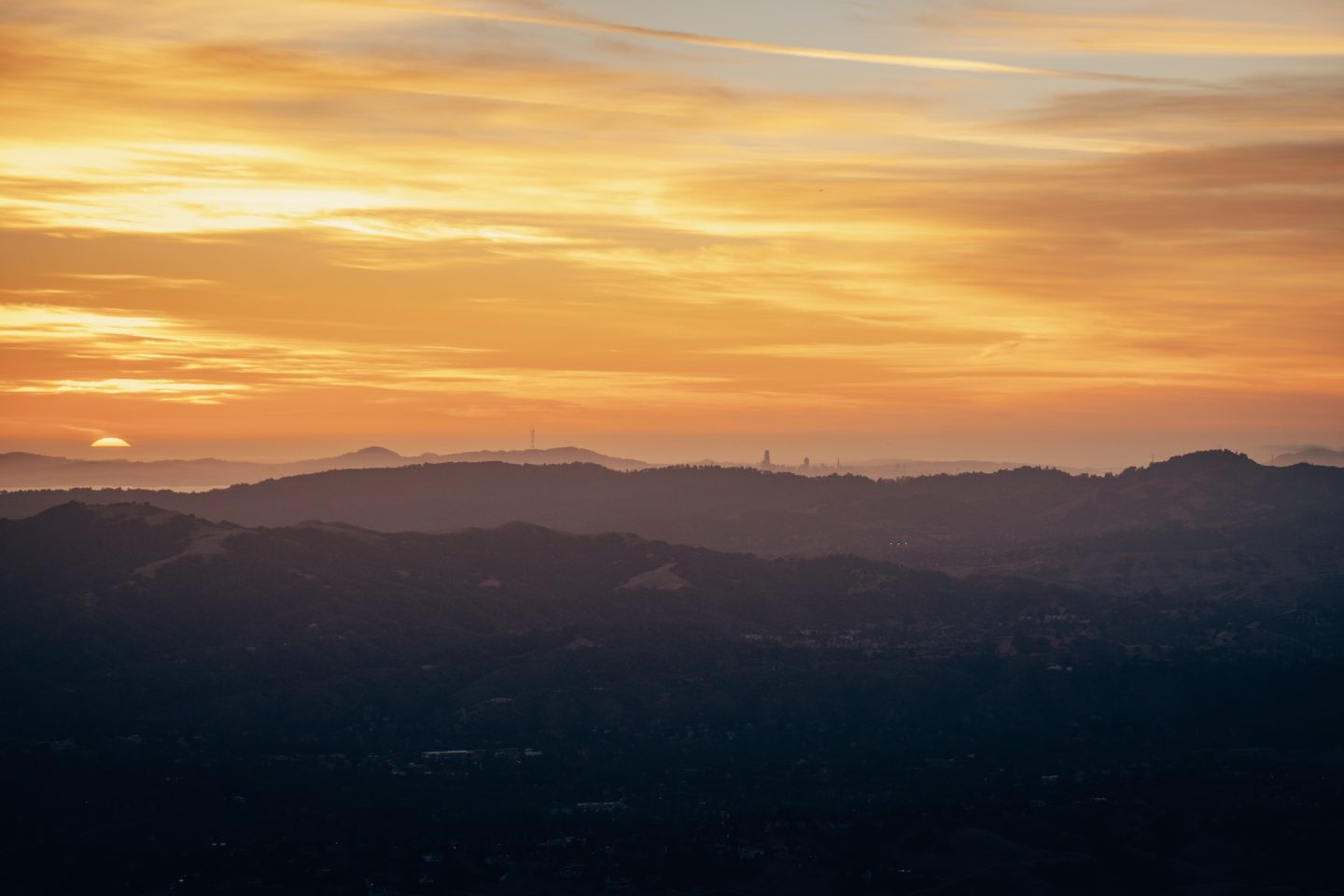 View of Bay Area from Mount Diablo State Park