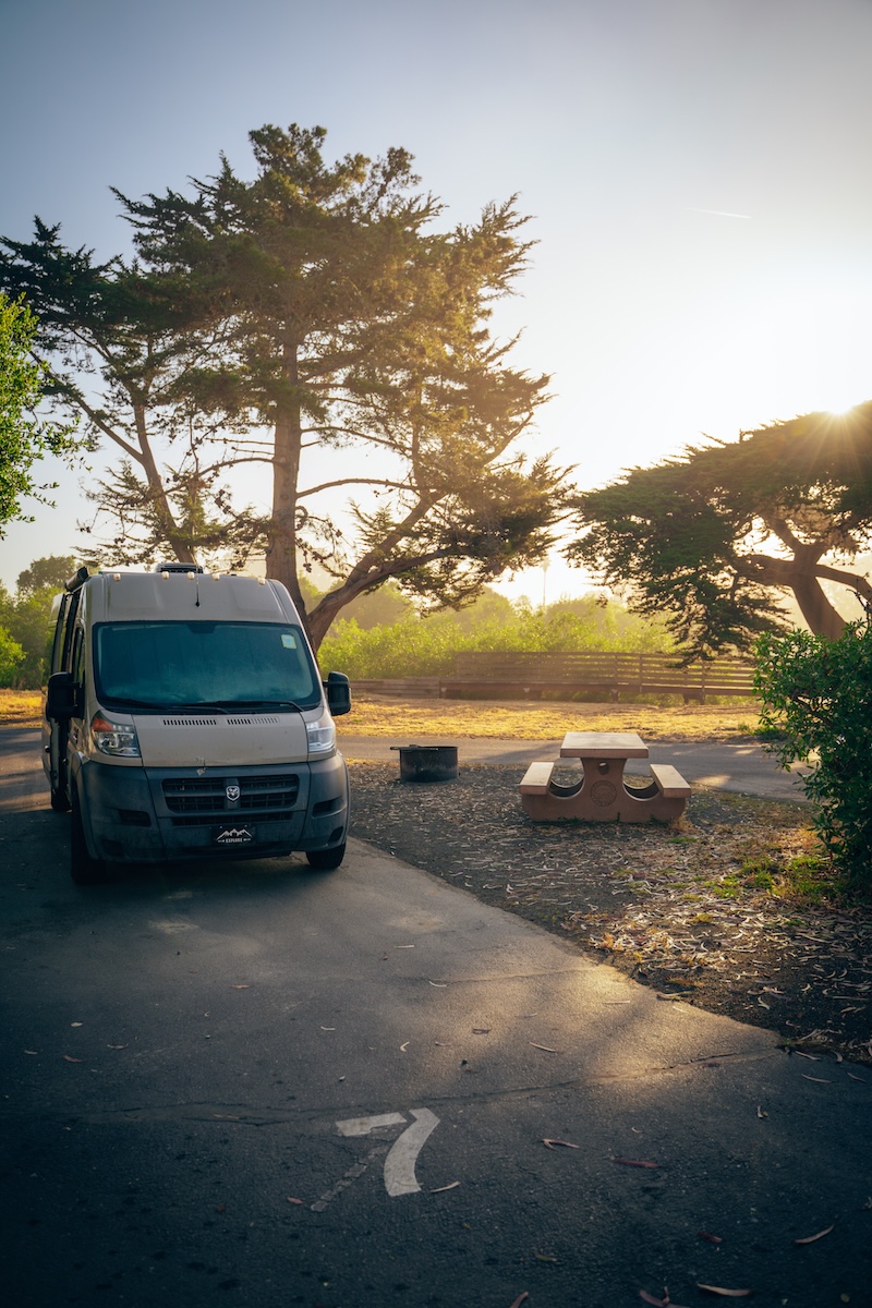 Camping at Oceano Campground