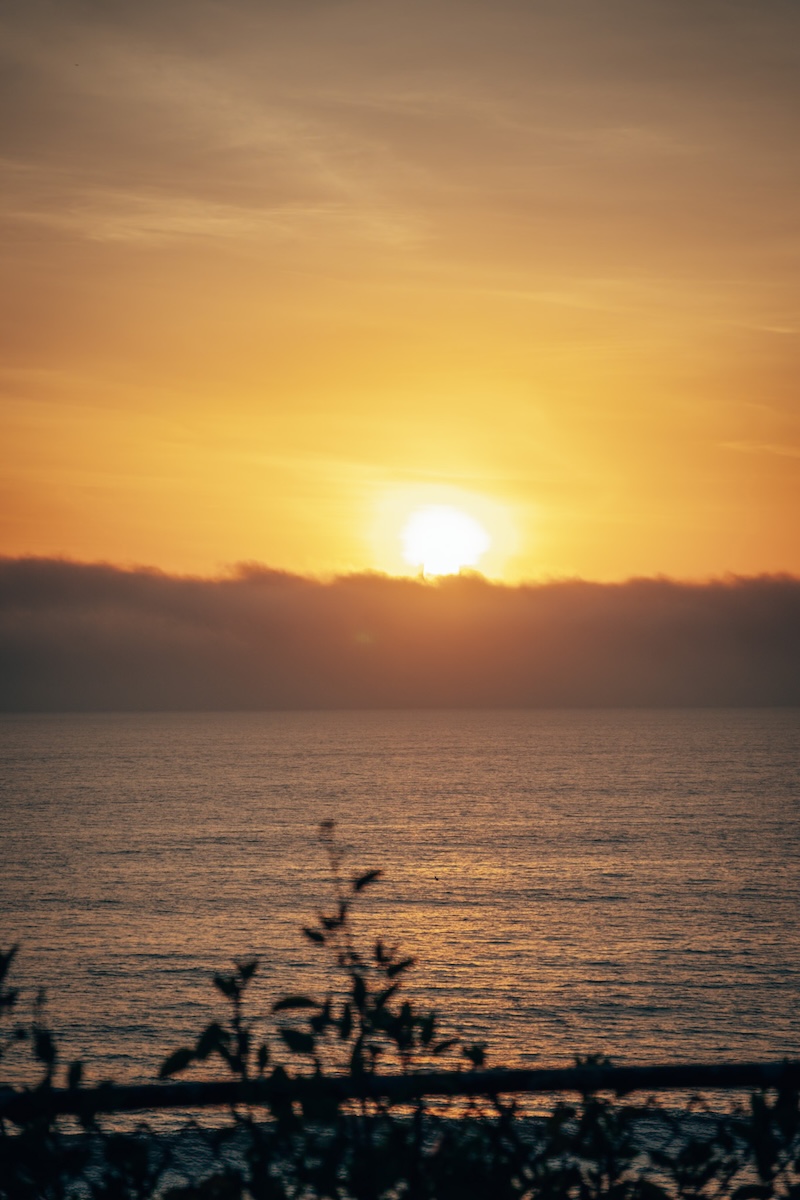 San Elijo SB sunset views from the campsite